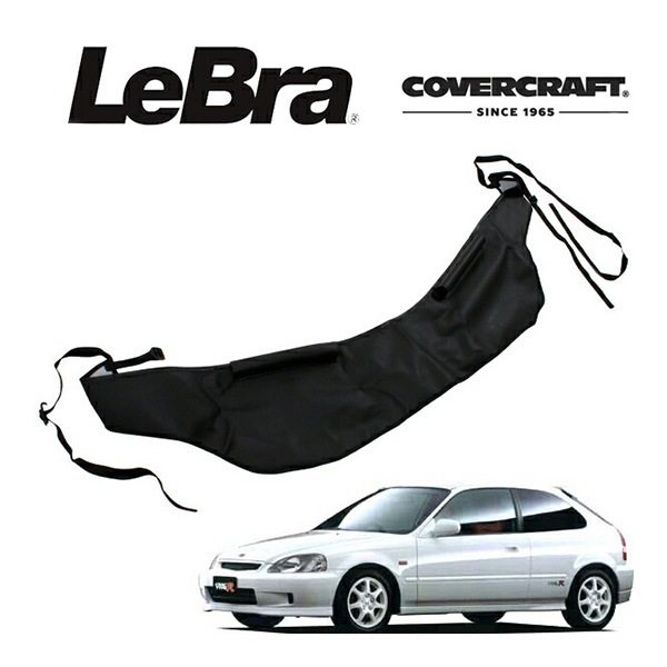 【CoverCraft/LeBra 正規品】 専用設計 ノーズブラ ハーフタイプ ボンネットブラ フードカバー フロントカバー フロントマスク 虫除け 飛び石 対策 ホンダ シビック EK系 CIVIC カバークラフト