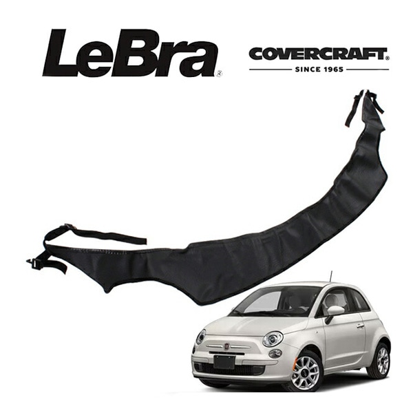 【CoverCraft/LeBra 正規品】フィアット FIAT 500 312型 チンクエチェント 専用設計 ノーズブラ ハーフタイプ ボンネットブラ フードカバー フロントカバー フロントマスク 虫除け 飛び石 対策 カバークラフト