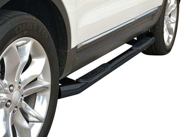 【ARIES 正規品】 スチール サイドステップ ラウンド サイドバー 3インチ チューブステップ グロスブラック 艶有り 11-19y フォード FORD エクスプローラー 