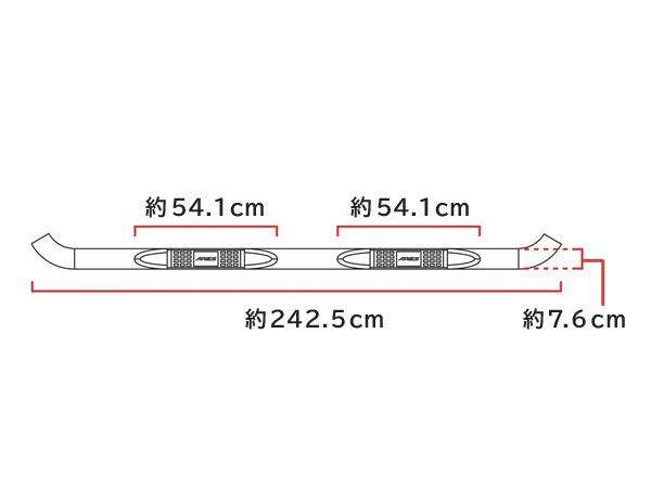【ARIES 正規品】 スチール サイドステップ ラウンド サイドバー 3インチ チューブステップ グロスブラック 艶有り 07-21y トヨタ タンドラ クルーマックス 