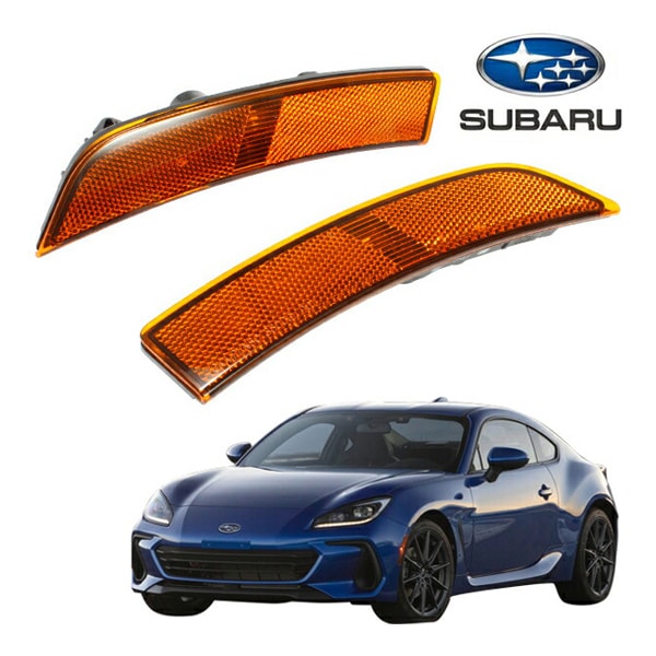 USスバル純正 スバル BRZ ZD8 フロント US仕様 サイドマーカーランプ USマーカー LED内蔵 アンバー オレンジ点灯