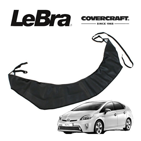 【CoverCraft/LeBra 正規品】 専用設計 ノーズブラ ハーフタイプ ボンネットブラ フードカバー フロントカバー フロントマスク 虫除け 飛び石 対策 トヨタ プリウス 30系 前期 後期 対応 カバークラフト
