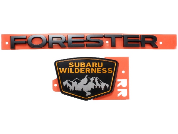 USスバル純正 FORESTER + WILDERNESS ウィルダネス リアエンブレム 
