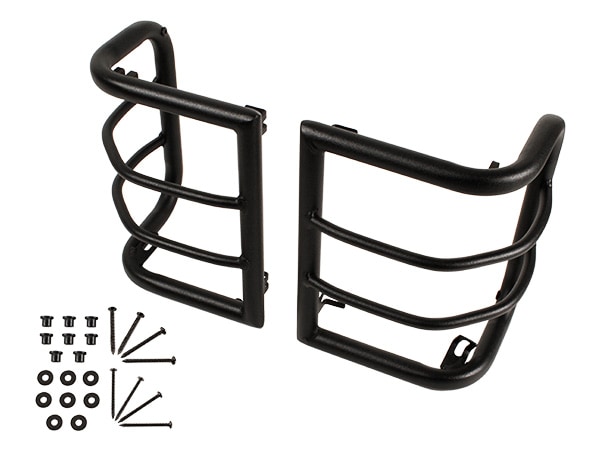 【WINBO 正規品】07-18y ジープ JK ラングラー(2ドア) ラングラーアンリミテッド(4ドア) テールライトガード テールランプガード スチール製 ブラックパウダーコート 左右セット ウインボー