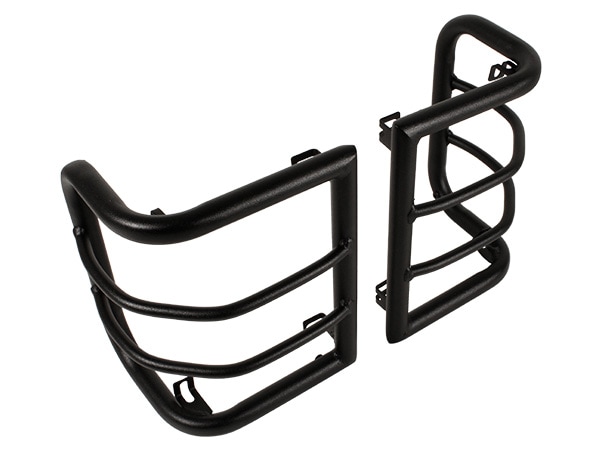 【WINBO 正規品】07-18y ジープ JK ラングラー(2ドア) ラングラーアンリミテッド(4ドア) テールライトガード テールランプガード スチール製 ブラックパウダーコート 左右セット ウインボー