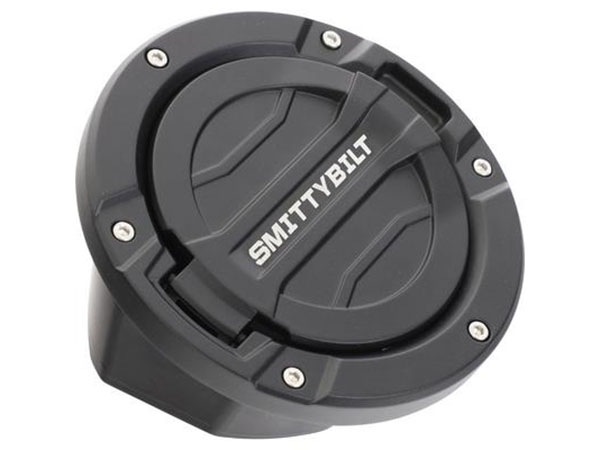 【Smittybilt 正規品】 ビレットガスカバー フューエルドア 燃料タンクカバー ガスドア テクスチャード ブラック 18y- ジープ JL ラングラー 2ドア 4ドア 75008 スミッティビルト