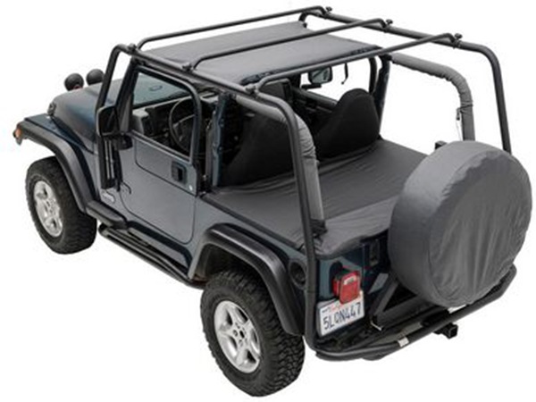 【Smittybilt 正規品】 Smittybilt ディフェンダー SRC ルーフラック 76713 2インチ チューブ テクスチャードブラック 97-06y ジープ YJ TJ ラングラー スミッティビルト