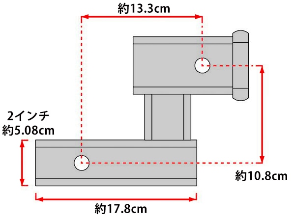 CURT 正規品】 トレーラーヒッチ用 デュアルレシーバー アダプター 2