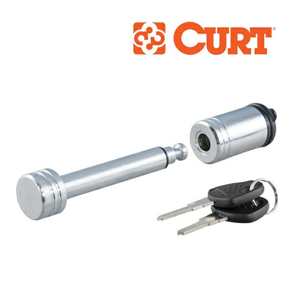 【CURT 正規品】 ヒッチピン ヒッチロック ロックピン 23501 1.25インチ角 クローム 鍵付