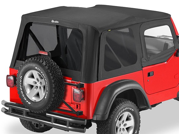 【BESTOP 正規品】ウインドウ付 Aトップ OEMハードウェア用 ソフトトップ 交換用 幌 ブラックデニム 51124-15 97-02y ジープ TJ ラングラー 前期