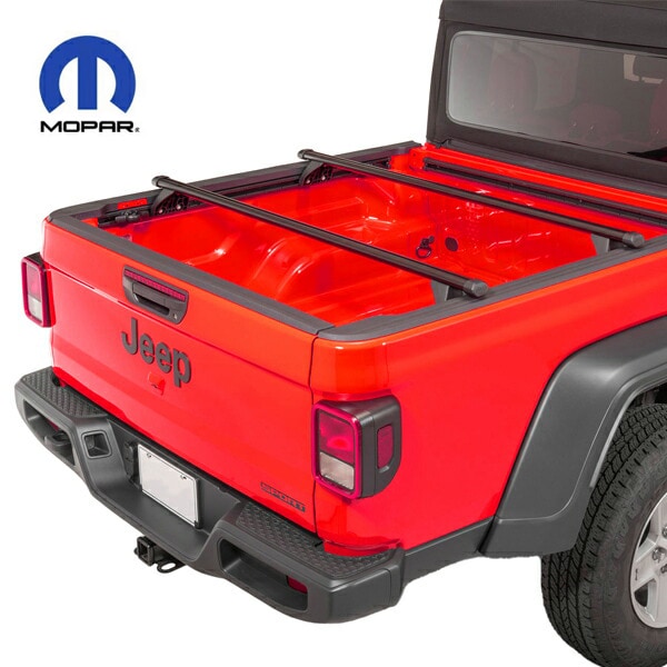 MOPAR純正 ラゲッジスペース クロスバー セット 20y- ジープ JT グラディエーター ラゲッジレール スキー スノボー 自転車 車載 耐荷重 約68kg