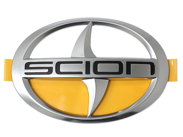 USサイオン純正トヨタ TOYOTA カローラルミオン 150系 平成19年10月-平成28年1月 SCION xB フロントグリル&リアゲートエンブレム セット SCIONロゴ 両面テープ フロントエンブレム リアゲート テールゲート US仕様 北米仕様 USDM