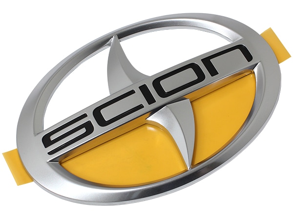 USサイオン純正トヨタ TOYOTA カローラルミオン 150系 平成19年10月-平成28年1月 SCION xB フロントグリル&リアゲートエンブレム セット SCIONロゴ 両面テープ フロントエンブレム リアゲート テールゲート US仕様 北米仕様 USDM