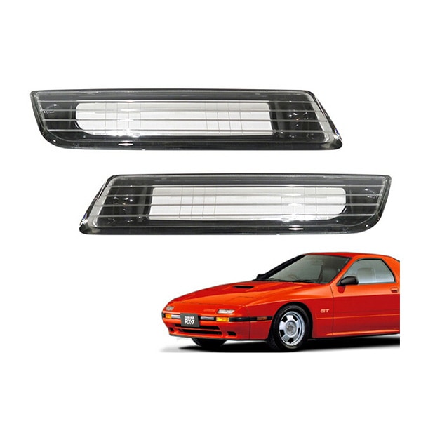 USマツダ純正 パッシングホールカバー パッシングレンズ  左右セット MAZDA サバンナ RX-7 クーペ カブリオレ FC3S FC3C 前期 後期