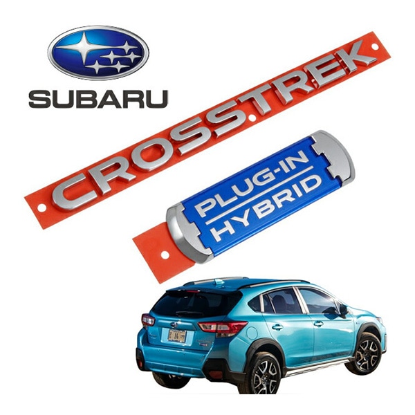 USスバル純正 CROSSTREK PLUG-IN HYBRID リアエンブレム  ゲートエンブレム スバル XV GT系