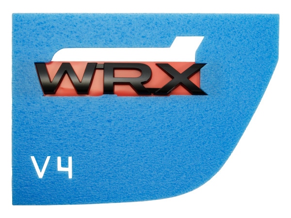 USスバル純正 WRX リアエンブレム ゲートエンブレム ブラック SUBARU