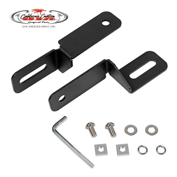 カリフォルニアカスタム フラットラック用 スポットライトブラケット ルーフラック クロスバー ベースキャリア ルーフキャリア フラットルーフラック装備車 ブラック 2個1セット