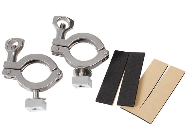 カリフォルニアカスタム フラットラック用 ショベルブラケット ルーフラック クロスバー ベースキャリア ルーフキャリア フラットルーフラック装備車 2個1セット 適合直径3-4cm スポンジテープ付属