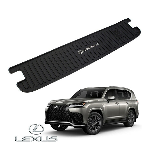 USレクサス純正 LEXUS LX600 300系 7人乗り車用 3rdシート後ろ 令和4年1月-現行 オールウェザー リア カーゴプロテクター カーゴマット ラゲッジマット カーゴライナー トランクマット LEXUS LXロゴ入