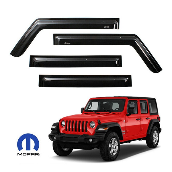 MOPAR純正 JEEPロゴ入 スモークドアバイザー ドアバイザー