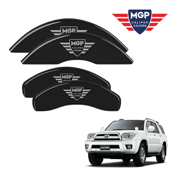 【MGP 正規品】 02-09y トヨタ ハイラックスサーフ 210 215系 専用設計 ブレーキ キャリパーカバー ブラック MGPロゴ アルミ製 16113SMGPBK