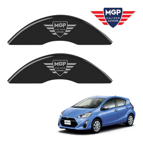 【MGP 正規品】 トヨタ アクア NHP10H 10系 専用設計 ブレーキ キャリパーカバー ブラック MGPロゴ アルミ製 16214FMGPBK