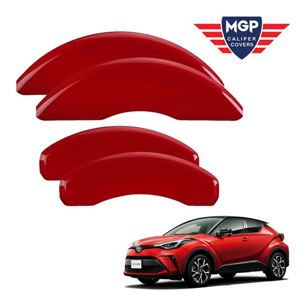 【MGP 正規品】 トヨタ C-HR CHR NGX ZYX系 専用設計 ブレーキ キャリパーカバー レッド ロゴ無し アルミ製 16239SCLCRD