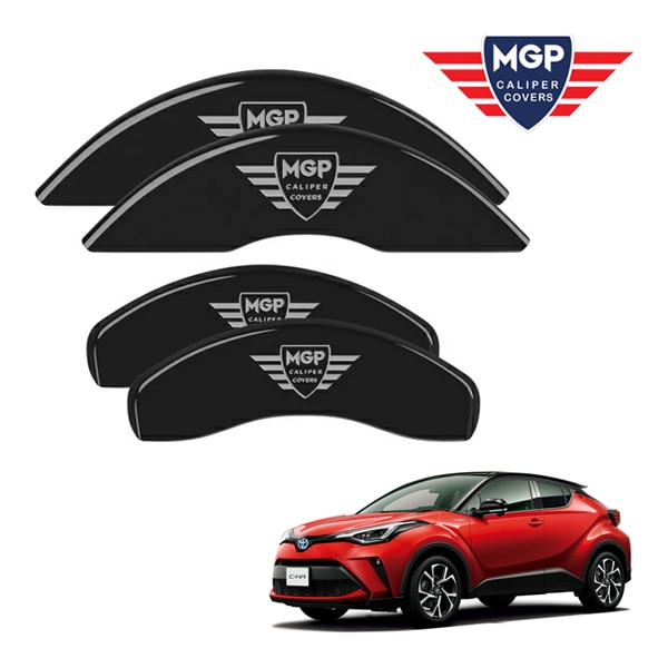 【MGP 正規品】 トヨタ C-HR CHR NGX ZYX系 専用設計 ブレーキ キャリパーカバー ブラック MGPロゴ アルミ製 16239SMGPBK