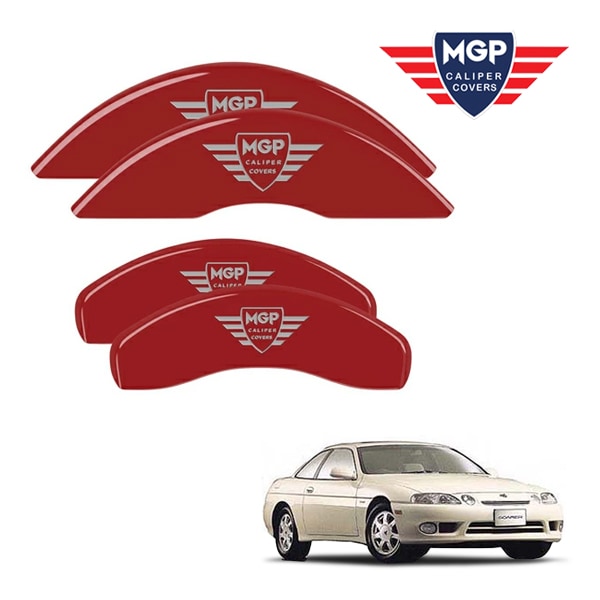 【MGP 正規品】 97-98y レクサス SC300 |トヨタ ソアラ 30系 専用設計 ブレーキ キャリパーカバー レッド MGPロゴ アルミ製 38016SMGPRD