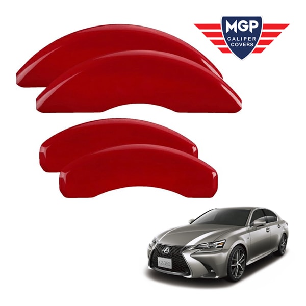 【MGP 正規品】 レクサス 13-19y GS350 13-17y GS450h 16y GS200t 17y GS TURBO 専用設計 ブレーキ キャリパーカバー レッド ロゴ無し アルミ製 38018SCLCRD