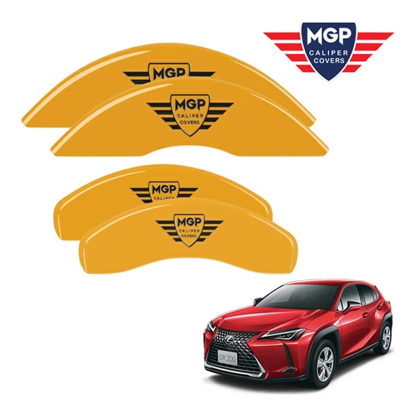 【MGP 正規品】 レクサス UX200 UX250h MZA系 10系 専用設計 ブレーキ キャリパーカバー イエロー MGPロゴ アルミ製 38029SMGPYL