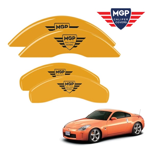 【MGP 正規品】 日産 フェアレディZ Z33 350Z 専用設計 ブレーキ キャリパーカバー イエロー MGPロゴ アルミ製 17016SMGPYL