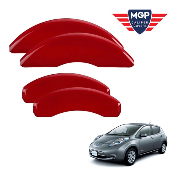 【MGP 正規品】 日産 リーフ ZE0 専用設計 ブレーキ キャリパーカバー レッド ロゴ無し アルミ製 17207SCLCRD