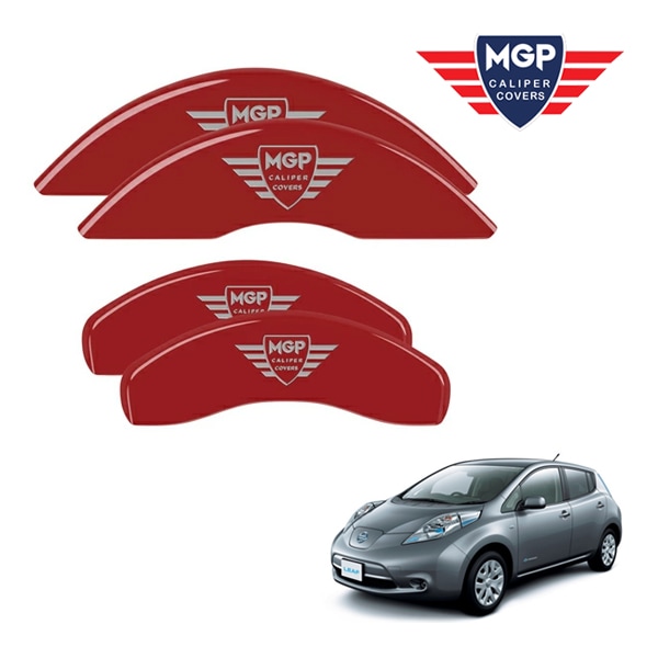 【MGP 正規品】 日産 リーフ ZE0 専用設計 ブレーキ キャリパーカバー レッド MGPロゴ アルミ製 17207SMGPRD
