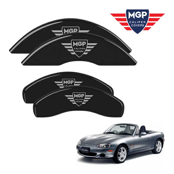 【MGP 正規品】 マツダ ロードスター MX-5 Miata NB系 専用設計 ブレーキ キャリパーカバー ブラック MGPロゴ アルミ製 26052SMGPBK