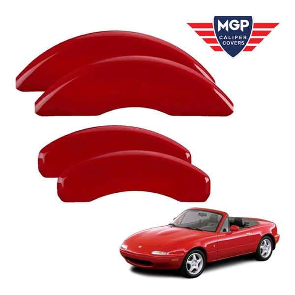 【MGP 正規品】マツダ ロードスター MX-5 Miata NA系 専用設計 ブレーキ キャリパーカバー レッド ロゴ無 アルミ製 26058SCLCRD フロント リア 1台分