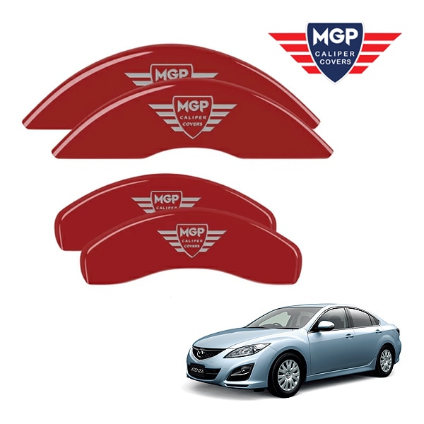 【MGP 正規品】 マツダ アテンザ GH系 専用設計 ブレーキ キャリパーカバー レッド MGPロゴ アルミ製 26111SMGPRD