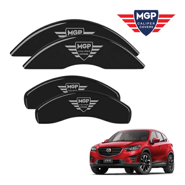 【MGP 正規品】 マツダ CX-5 KE系 専用設計 ブレーキ キャリパーカバー ブラック MGPロゴ アルミ製 26213SMGPBK