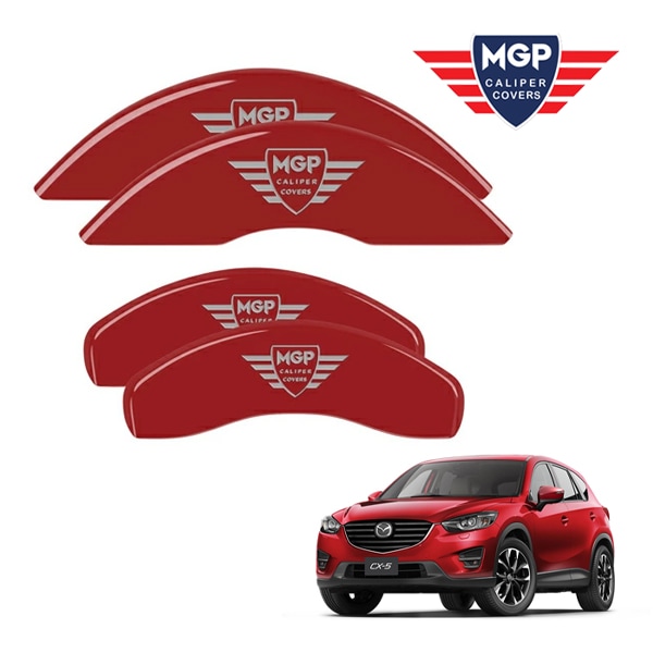 【MGP 正規品】 マツダ CX-5 KE系 専用設計 ブレーキ キャリパーカバー レッド MGPロゴ アルミ製 26213SMGPRD