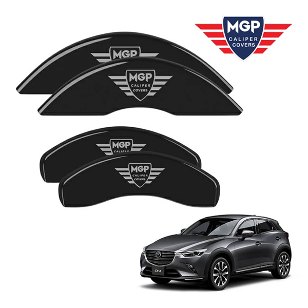 【MGP 正規品】 マツダ CX-3 DK系 専用設計 ブレーキ キャリパーカバー ブラック MGPロゴ アルミ製 26219SMGPBK