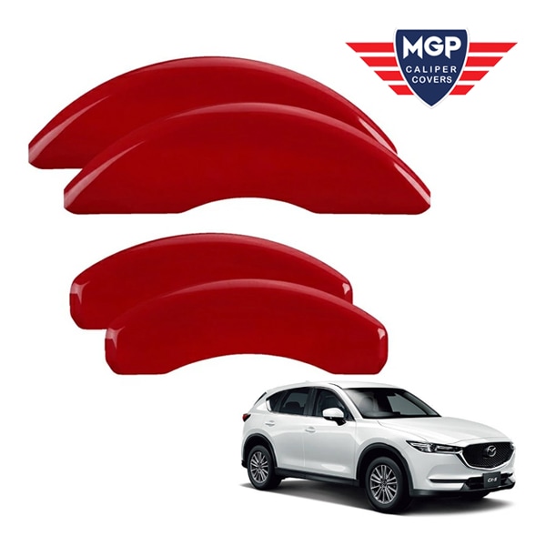 【MGP 正規品】マツダ CX-5 KF系 専用設計 ブレーキ キャリパーカバー レッド ロゴ無 アルミ製 26220SCLCRD フロント リア 1台分
