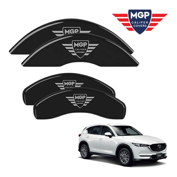 【MGP 正規品】 マツダ CX-5 KM系 専用設計 ブレーキ キャリパーカバー ブラック MGPロゴ アルミ製 26220SMGPBK