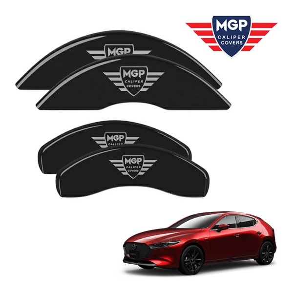 【MGP 正規品】 マツダ アクセラ MAZDA3 BP系 専用設計 ブレーキ キャリパーカバー ブラック MGPロゴ アルミ製 26222SMGPBK