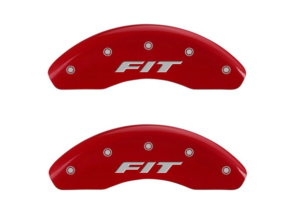 【MGP 正規品】 ホンダ フィット JAZZ GE GK系 専用設計 ブレーキ キャリパーカバー レッド FITロゴ アルミ製 20208FFITRD