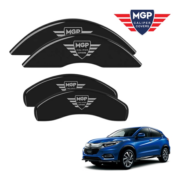 【MGP 正規品】 ホンダ ヴェゼル VEZEL RU系 専用設計 ブレーキ キャリパーカバー ブラック MGPロゴ アルミ製 20217SMGPBK 1台分