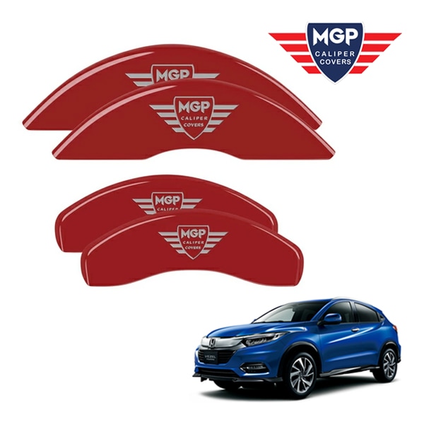 【MGP 正規品】 ホンダ ヴェゼル VEZEL RU系 専用設計 ブレーキ キャリパーカバー レッド MGPロゴ アルミ製 20217SMGPRD 1台分