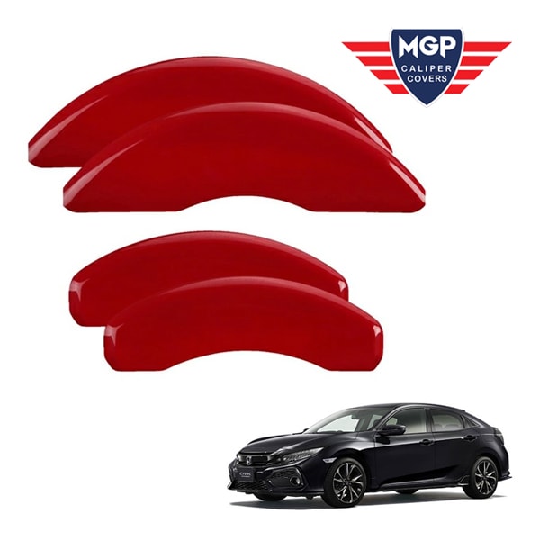 【MGP 正規品】 ホンダ シビック FC FK系 専用設計 ブレーキ キャリパーカバー レッド ロゴ無し アルミ製 20218SCLCRD フロント リア 1台分