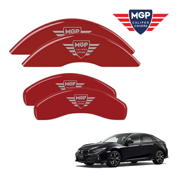 【MGP 正規品】 ホンダ シビック FC FK系 専用設計 ブレーキ キャリパーカバー レッド MGPロゴ アルミ製 20218SMGPRD フロント リア 1台分