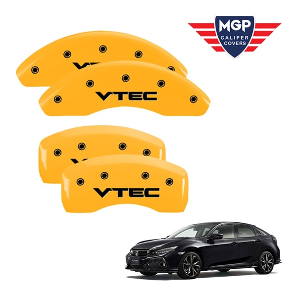 【MGP 正規品】 ホンダ シビック FC FK系 専用設計 ブレーキ キャリパーカバー イエロー VTECロゴ アルミ製 20218SVTCYL 1台分