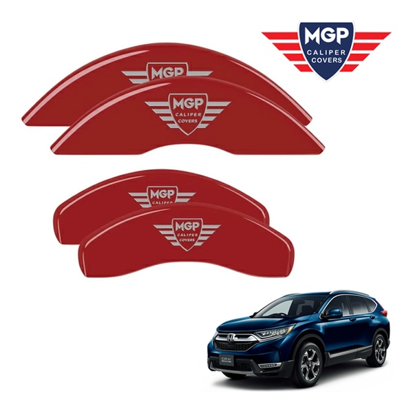【MGP 正規品】 ホンダ CR-V RW1 RW2 専用設計 ブレーキ キャリパーカバー レッド MGPロゴ アルミ製 20221SMGPRD フロント リア 1台分